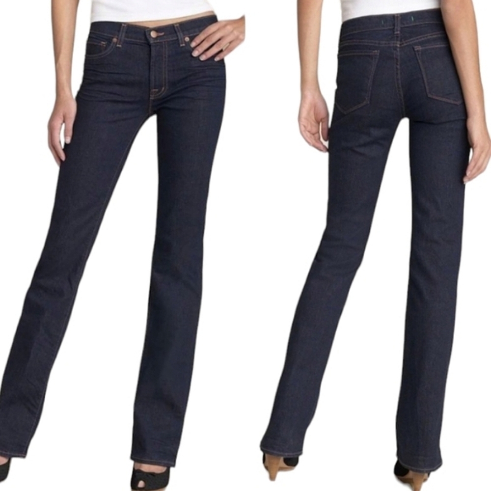 J Brand The Straight Leg Mid Rise Medium Wash Denim Jeans Size 29 33" Inseam
